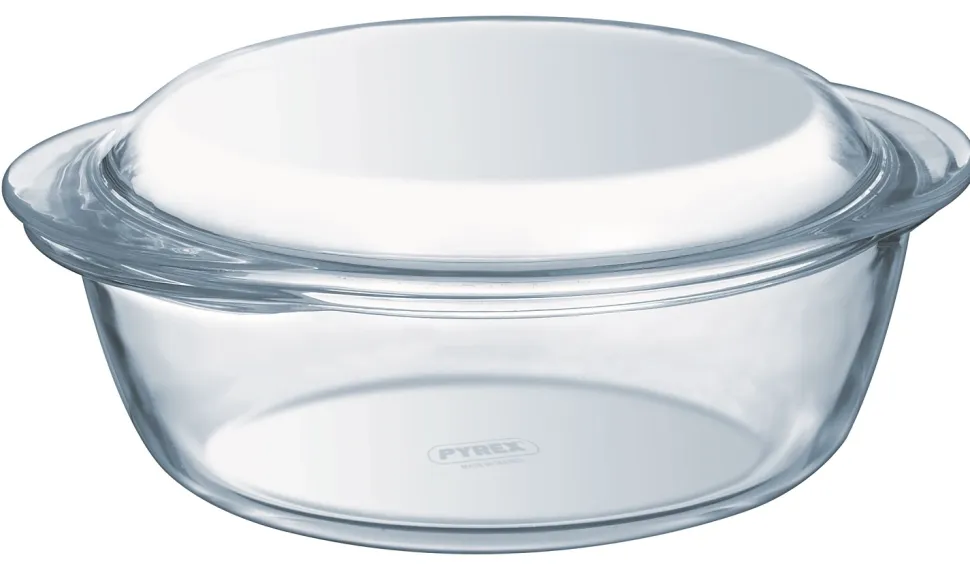 Ovenschaal Pyrex Essentials Rond met Deksel 1 L