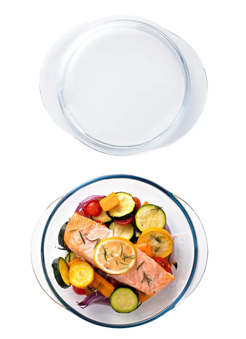 Ovenschaal Pyrex Essentials Rond met Deksel 2,4 L