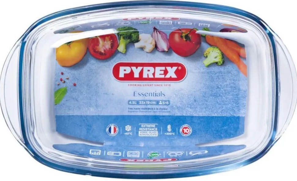 Ovenschaal Pyrex Essentials Rechthoek Transparant 4,5 L