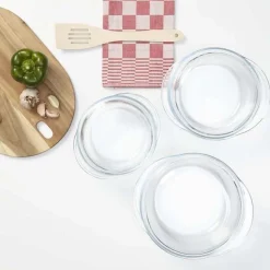 Ovenschaal Pyrex Essentials Rond Transparant 1,4 L / 2,1 L / 3 L (3-delig)