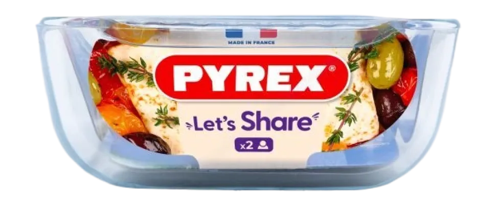 Ovenschaal Pyrex Let's Share Rechthoek Transparant 700 ml