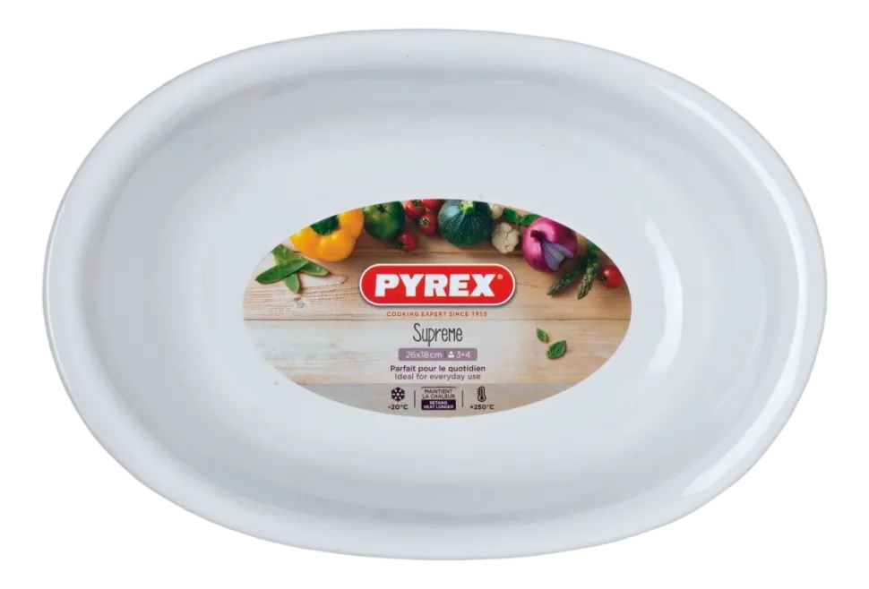 Ovenschaal Pyrex Supreme Ovaal Wit 1,7 L