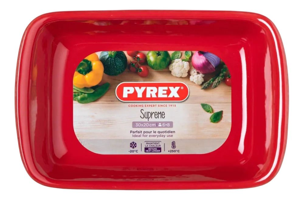 Pyrex Ovenschaal Supreme Rechthoek Rood 3,2 L Best