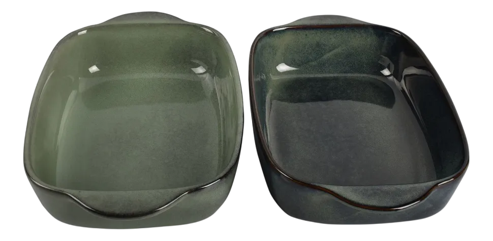 Ovenschaal Salt & Pepper Meridian Groen 32 x 20,5 cm