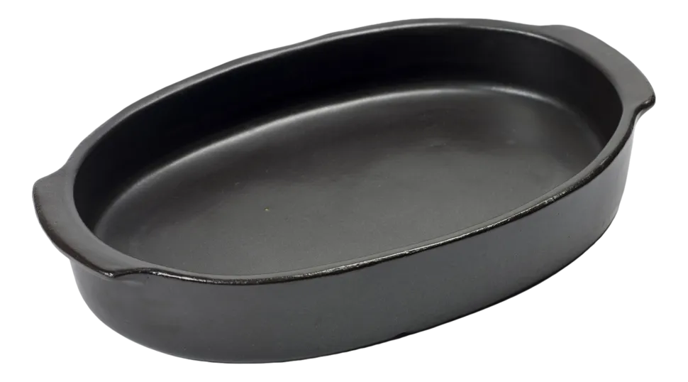 Ovenschaal Serax Pure Cookware By Pascale Naessens Black L 37 x 26 x 6,5 cm