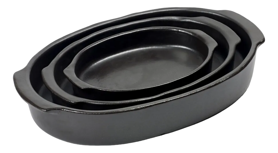 Ovenschaal Serax Pure Cookware By Pascale Naessens Black M 30 x 21 x 5 cm