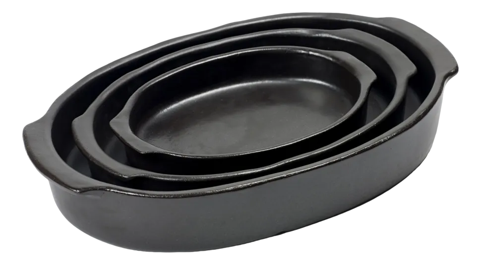 Ovenschaal Serax Pure Cookware By Pascale Naessens Black S 24,5 x 16 x 4,5 cm