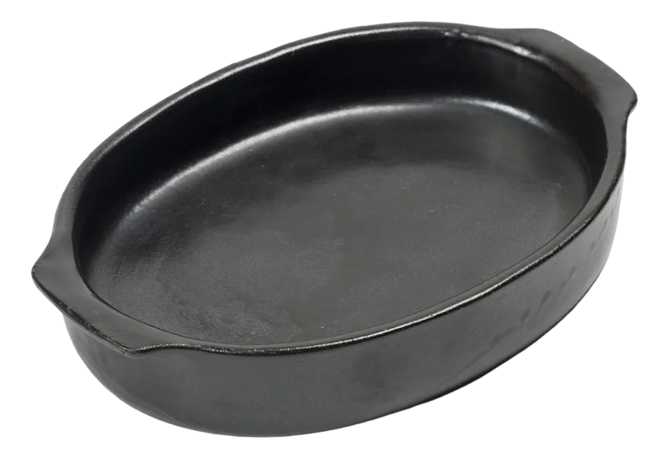 Ovenschaal Serax Pure Cookware By Pascale Naessens Black S 24,5 x 16 x 4,5 cm