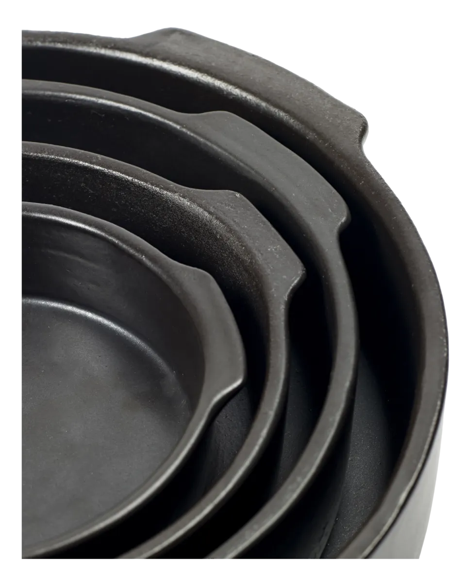 Ovenschaal Serax Pure Cookware By Pascale Naessens Black XS 13 x 13 x 4 cm