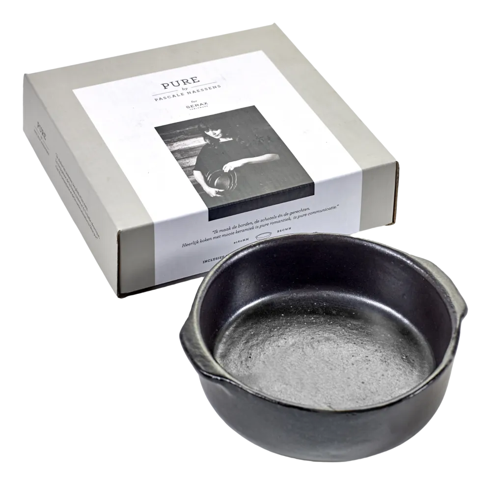 Serax Ovenschaal Pure Cookware By Pascale Naessens Black S 16 x 16 x 4 cm