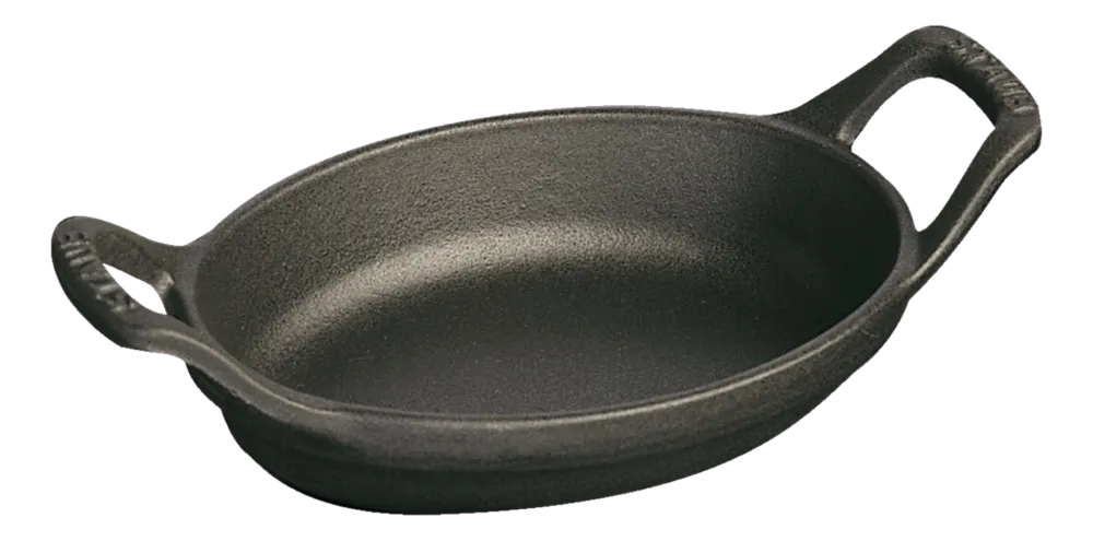 Staub Ovenschaal Mini Ovaal Zwart 15 cm Clearance