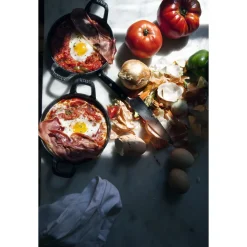 Ovenschaal Staub Stapelbaar Rond Zwart 20 cm