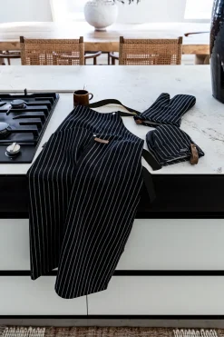 Tiseco Ovenwant Home Studio Sherlock Stripe Black (Set van 2) Sale