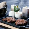 Pan met Serveerplank Cozze Gietijzer / Bamboe 33 cm