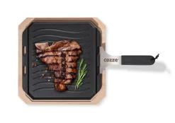 Pan met Serveerplank Cozze Gietijzer / Bamboe 33 cm
