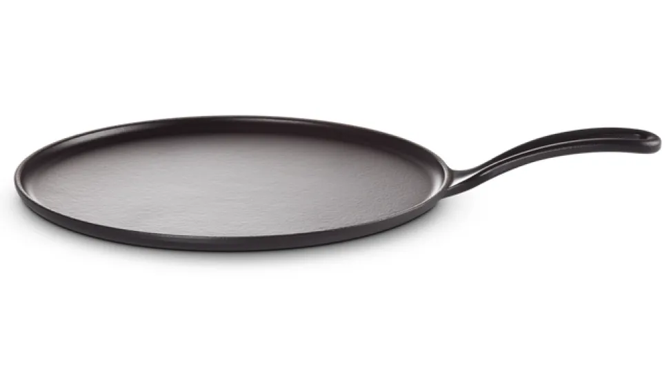 Pannenkoekenpan Le Creuset met Spatel en Beslagverdeler Mat Zwart 27 cm