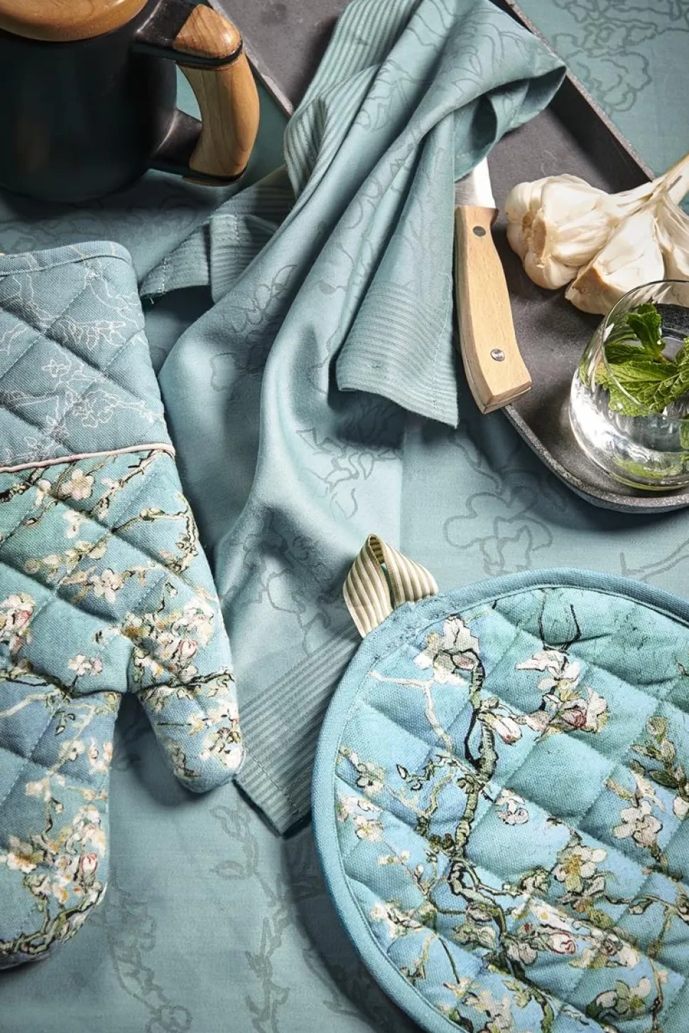 Pannenlap Beddinghouse x Van Gogh Museum Blossom Blue (Set van 2)