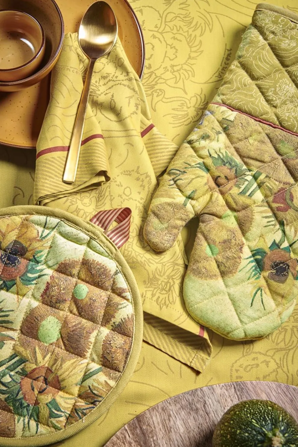 Beddinghouse x Van Gogh Museum Pannenlap Sunflower Yellow (Set van 2) Sale