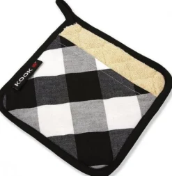 KOOK Pannenlap Ruit Zwart Clearance