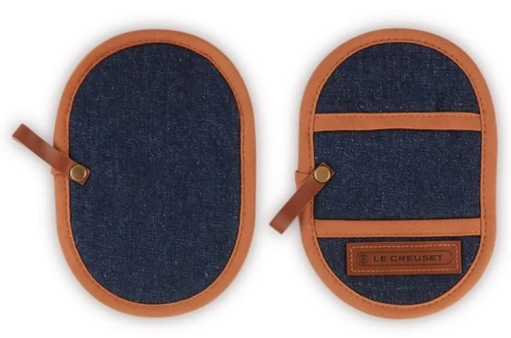 Le Creuset Pannenlap Denim Hot