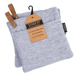 Pannenlap Tiseco Home Studio Hercules Blue (Set van 2)