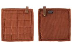Pannenlap Tiseco Home Studio Velmar Cognac (Set van 2)