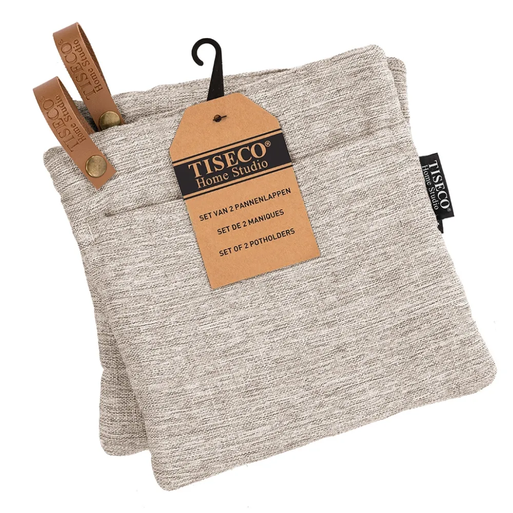 Tiseco Pannenlap Home Studio Hercules Taupe (Set van 2) Clearance