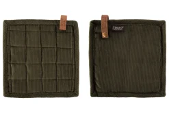 Tiseco Pannenlap Home Studio Velmar Green Olive (Set van 2) Sale