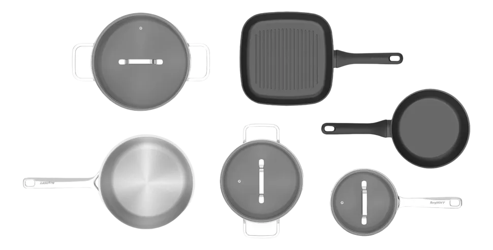 Pannenset BergHOFF DiNA Line (9-delig)