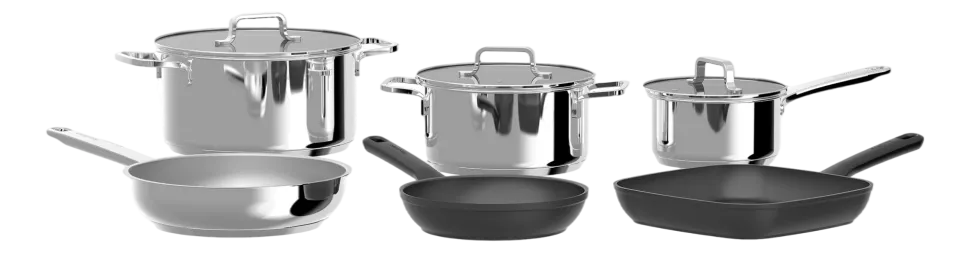 Pannenset BergHOFF DiNA Line (9-delig)