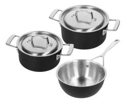Pannenset Demeyere Black 5 (3-Delig)