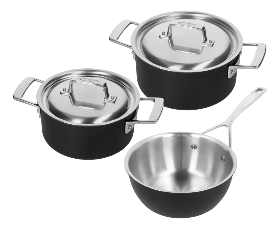 Pannenset Demeyere Black 5 (3-Delig)