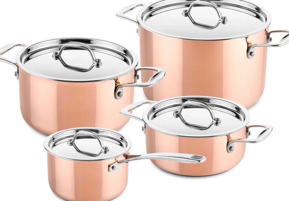 Pannenset Ducq Copper (4-Delig)