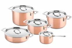 Ducq Pannenset Copper (5-Delig) Sale