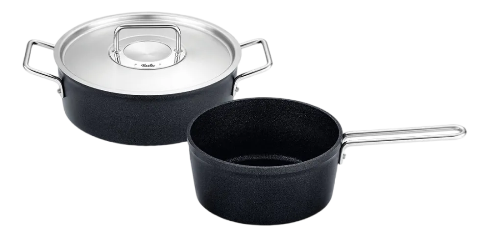 Fissler Pannenset Adamant met RVS Deksel (2-delig) Clearance