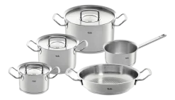 Pannenset Fissler Original Profi Collection Met Serveerpan en RVS Deksels (5-Delig)