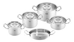 Fissler Pannenset Original Profi Collection Met Serveerpan en Glasdeksels (5-Delig) New