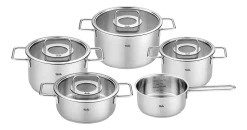Pannenset Fissler Pure Collection met Glasdeksels (5-delig)