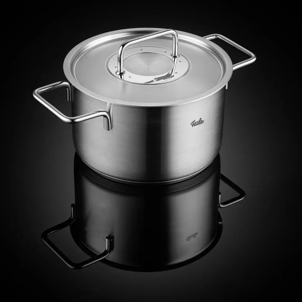 Pannenset Fissler Pure Collection Met RVS Deksels (4-Delig)