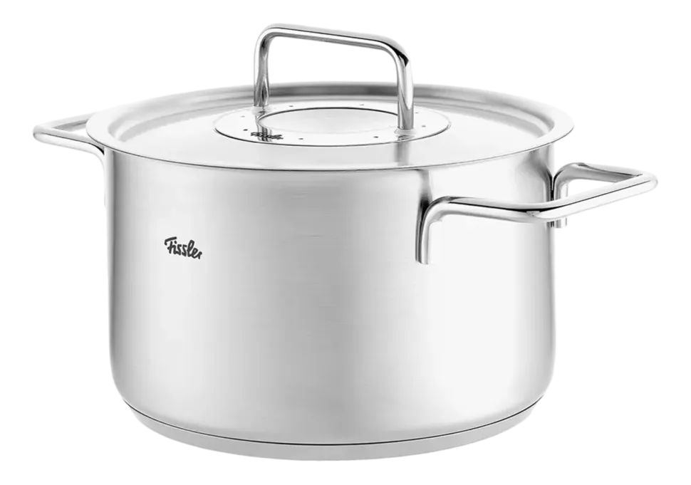 Pannenset Fissler Pure Collection Met RVS Deksels (4-Delig)