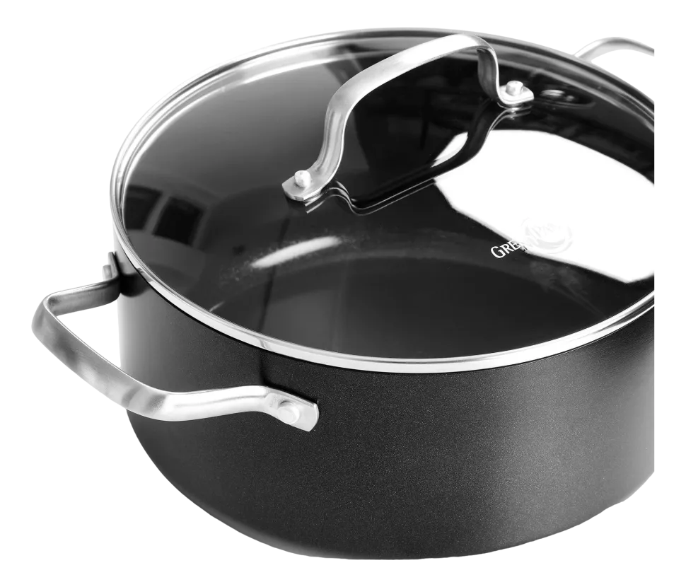 Pannenset Greenpan Copenhagen Met Keramische Antikleeflaag 16 cm, 18 cm & 20 cm (3-delig)