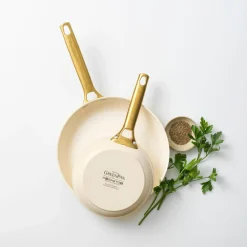 GreenPan Pannenset Padova Cream White Met Keramische Antikleeflaag Sale