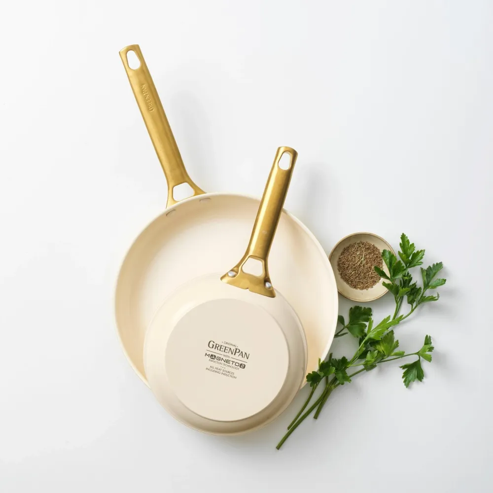 GreenPan Pannenset Padova Cream White Met Keramische Antikleeflaag Sale