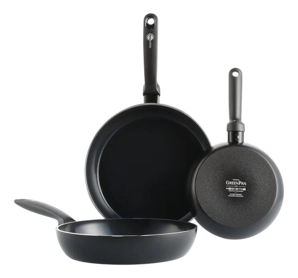 GreenPan Pannenset Torino Met Keramische Antikleeflaag (3-delig)