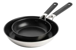 KitchenAid Pannenset Classic Stainless Steel 20 cm & 28 cm (2-delig) Discount