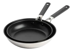 KitchenAid Pannenset Classic Stainless Steel 24 cm & 28 cm (2-delig) Online