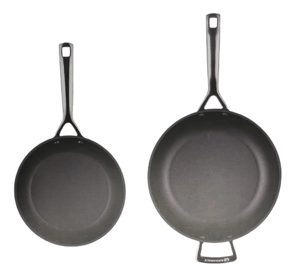 Le Creuset Pannenset Koekenpan + Sauteerpan Essential Non Stick Ceramic Zwart (2-delig) Sale