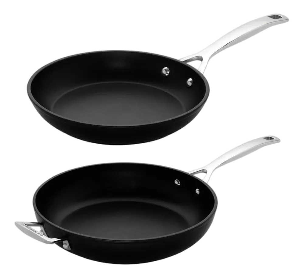 Le Creuset Pannenset Koekenpan + Sauteerpan Essential Non Stick Ceramic Zwart (2-delig) Sale