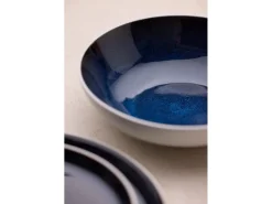 Pastabord Bitz Gastro White / Dark Blue 20 cm (Set van 6)