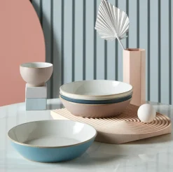 Pastabord Denby Impression Mixed 22 cm (Set van 4)